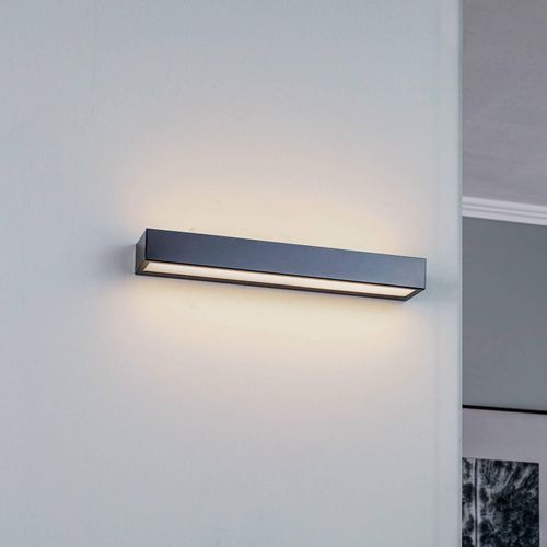 LED-Wandleuchte Mera, Breite 40cm, schwarz, 4000K