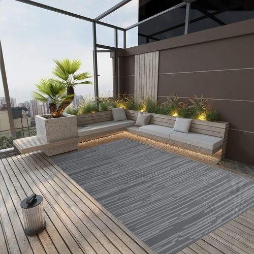 Outdoor-Teppich Arakil Pp Anthrazit