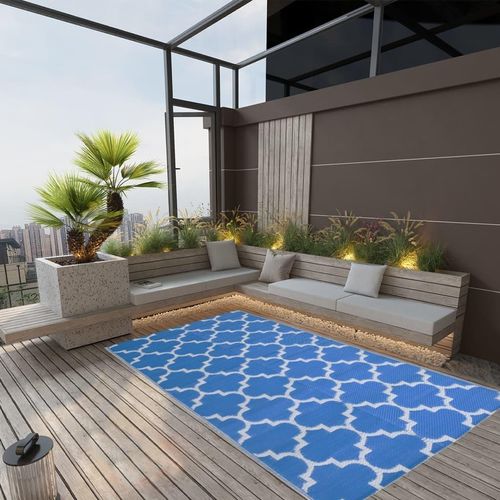 Outdoor-Teppich Arakil Pp Blau | Größe: 160 x 230 cm