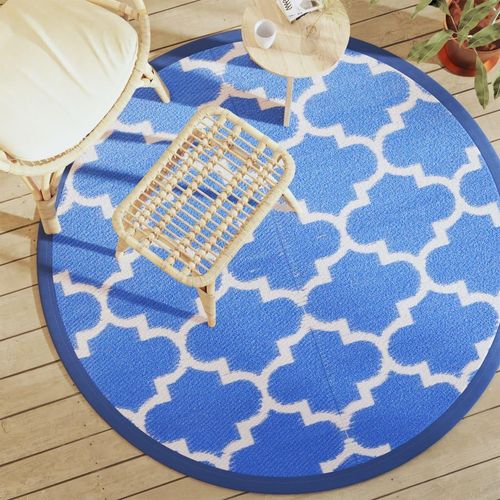 Outdoor-Teppich Arakil Pp Blau | Größe: Ø 160 cm