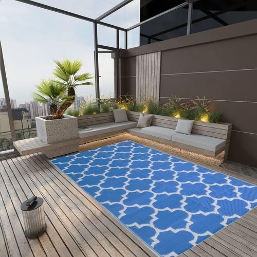 Outdoor-Teppich Arakil Pp Blau | Größe: 190 x 290 cm