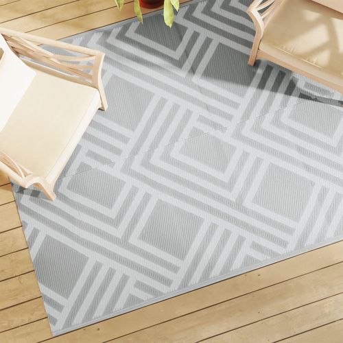Outdoor-Teppich Arakil Grau Pp Streifen Grau | Größe: 160 x 230 cm