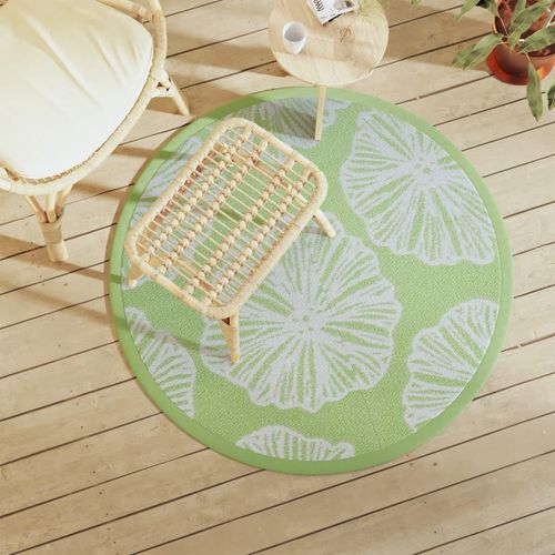 Outdoor-Teppich Arakil Grün Ø160 Cm Pp Hellgrün | Größe: Ø 120 cm