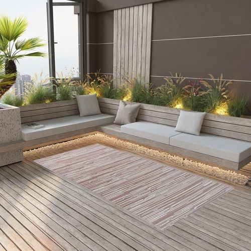 Outdoor-Teppich Arakil Pp Taupe | Größe: 140 x 200 cm