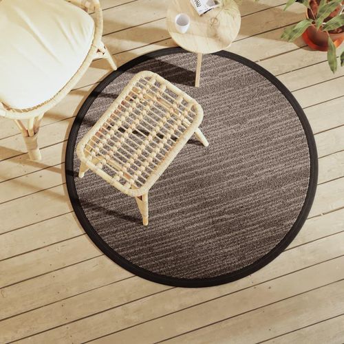 Outdoor-Teppich Arakil Pp Braun | Größe: Ø 120 cm