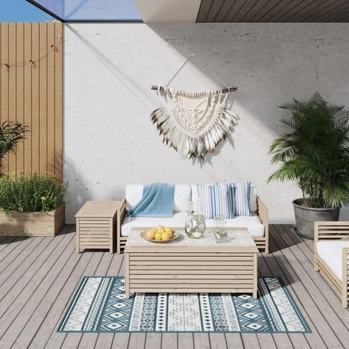 Outdoor-Teppich Beidseitig Nutzbar | Farbe: Grün | Größe: 80 x 150 cm