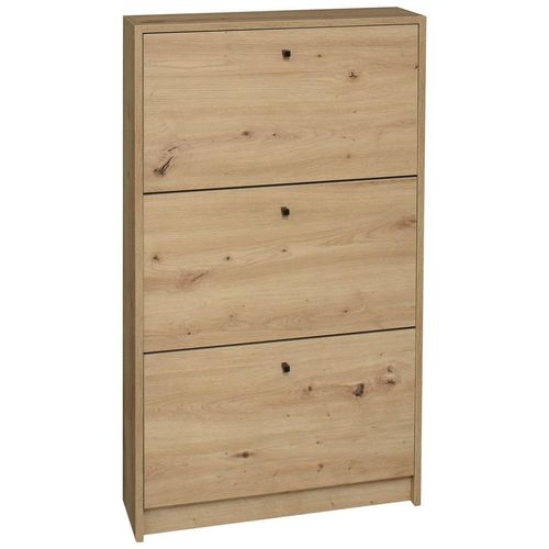 Xora Schuhkipper Flap , Eiche , Metall , Holzoptik , 60x104x16 cm , Typenauswahl, stehend , Garderobe, Schuhaufbewahrung, Schuhkipper