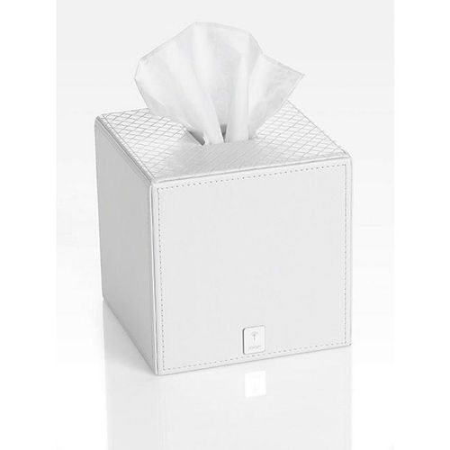 Joop! Papierspender Joop! Bathline , Weiß , Kunststoff , eckig , 13.3x13.3x13.3 cm , Badaccessoires, Waschplatzzubehör, Kosmetikdosen