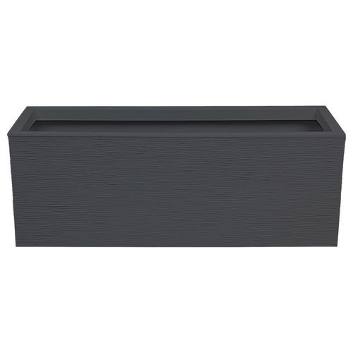 Ambia Garden Pflanztopf , Graphit , Kunststoff , rechteckig , 79.5x29.5x29.5 cm , Gartenzubehör, Blumentöpfe