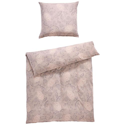 Estella Bettwäsche Atelier , Braun , Textil , Paisley , 135x200 cm , hautfreundlich, weiche und anschmiegsame Oberfläche, atmungsaktiv, pflegeleicht ,
