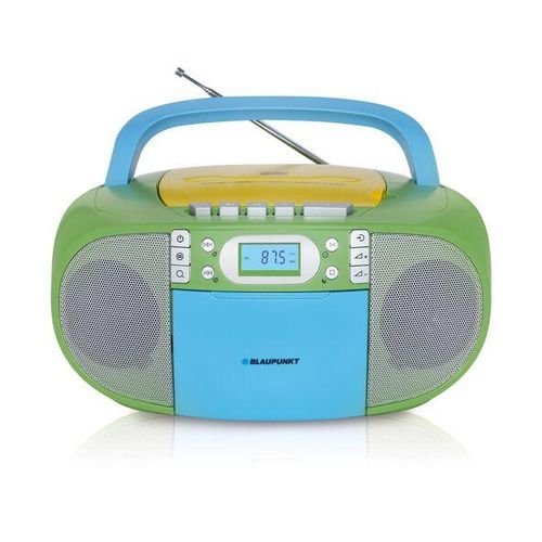 CD Boombox mit Kassette multicolor bunt
