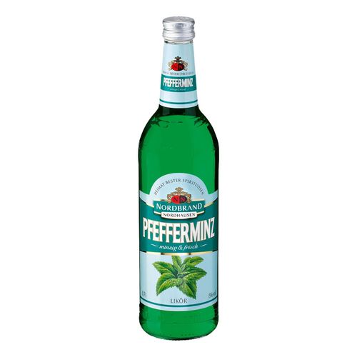 Nordbrand Nordhausen Pfefferminzlikör 18,0 % vol 0,7 Liter - Inhalt: 6