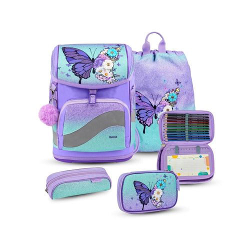 Rucksack Smarty Plus Premium Schulranzen Set 4-t. Serenity Federtasche
