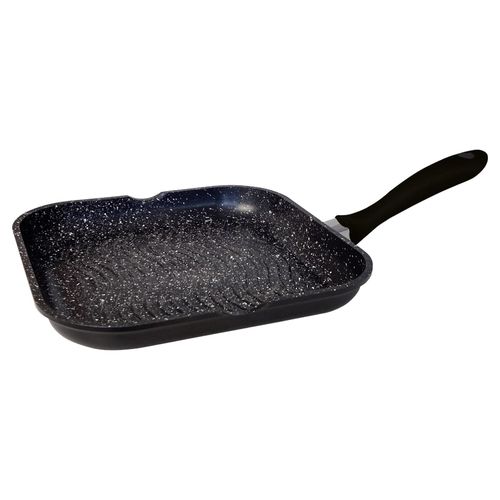 Grillpfanne Alu Guss Ø28cm Steakpfanne Fischpfanne Pfanne braten auch induktion