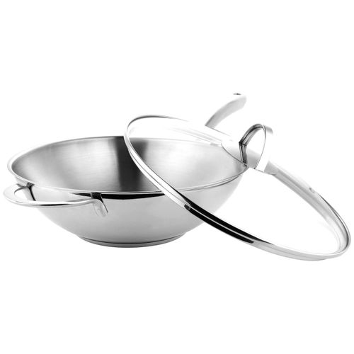 GRÄWE Wokpfanne Ø 28 cm, mit Glas-Deckel Alu-Line