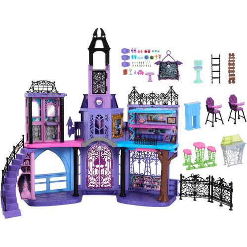 Monster High Puppenhaus Monster High Haunted High School-Puppenhaus mit Möbel- und Zubehörteilen