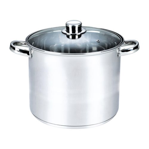 Michelino Kochtopf Edelstahl mit Glasdeckel