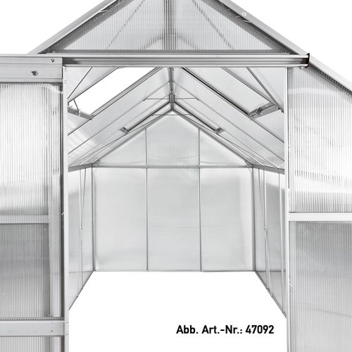 Gewächshaus Frühbeet Treibhaus Pflanzhaus mit 2 Fenstern Basic 6 253x192x194 cm