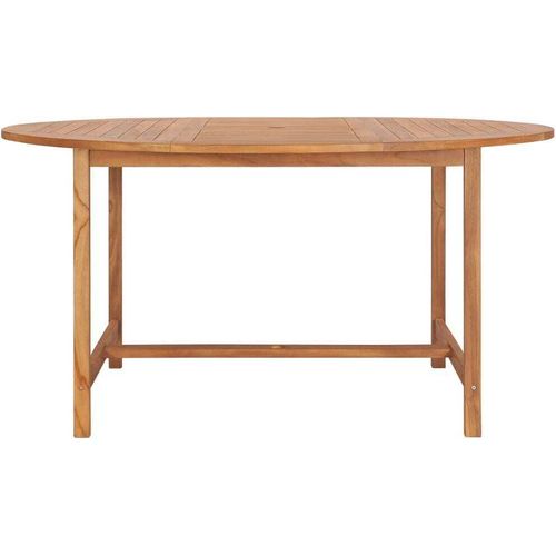 Gartentisch 150x76 cm Massivholz Teak