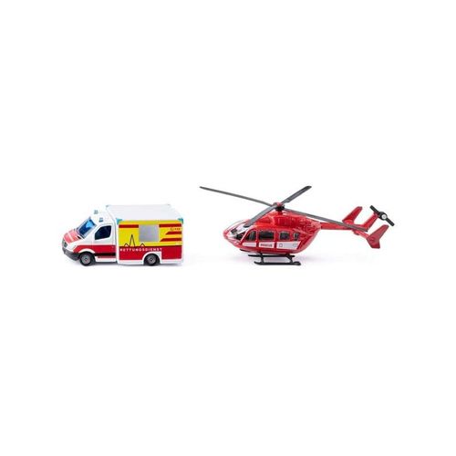 SIKU Mercedes-Benz Rescue Van and Helicopter