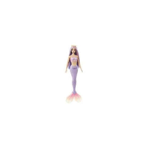 Barbie Meerjungfrau mit fliederfarbenem Haar und Schwanzflosse in violett, Puppe lavendel