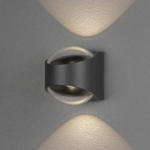 LED-Außenwandlampe Bitonto 2-flammig anthrazit