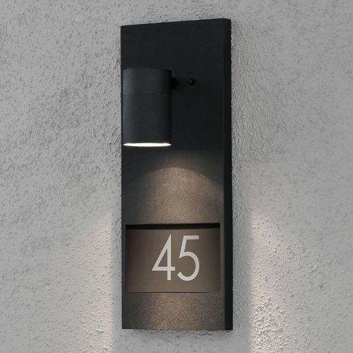 Hausnummernleuchte Modena 7655, schwarz