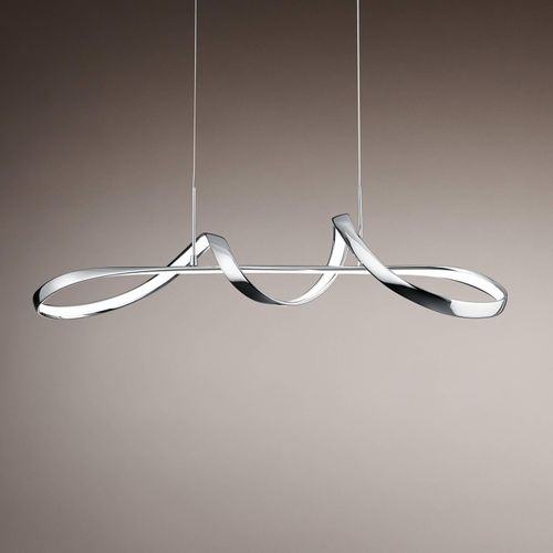 LED-Hängeleuchte Perugia mit Switch-Dimmer, chrom