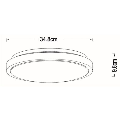 LED-Deckenleuchte Dasher, schwarz, Ø 34,8 cm, Sensor, IP44