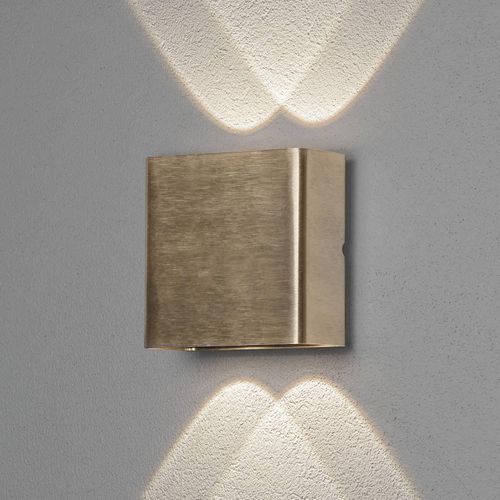 LED-Außenwandleuchte Chieri, 4-flammig aus Messing