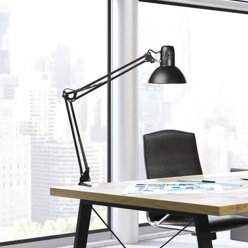 Klemmleuchte MAULstudy, schwarz, 44 cm, Metall, E27-LED