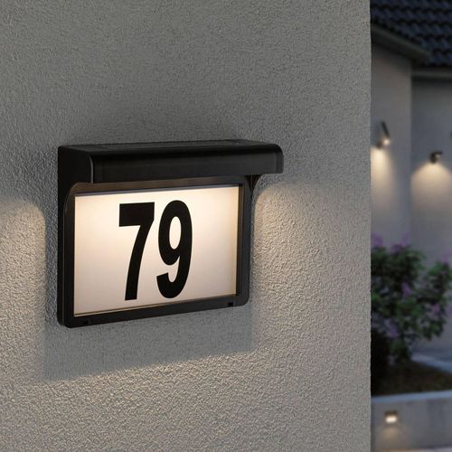 Paulmann Dayton LED-Solar-Hausnummernleuchte