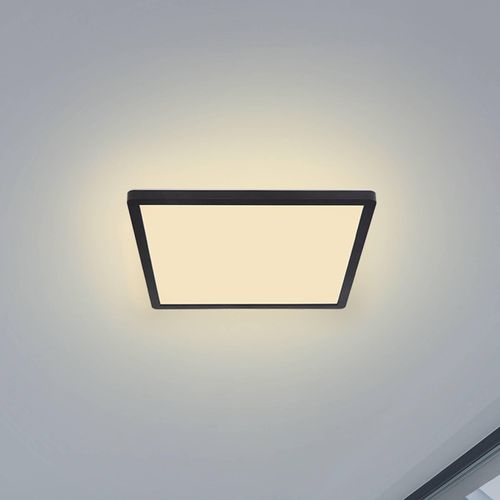 LED-Deckenleuchte Sapana, eckig, dimmbar, schwarz