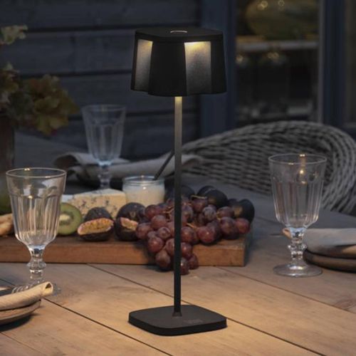 LED-Dekoleuchte Nice USB-Ladeanschluss, schwarz