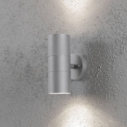 Außenwandleuchte New Modena 2-flg. grau