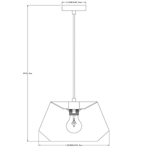 Hängelampe Jessica, terracotta, 1-flammig, Ø 30cm, Baumwolle