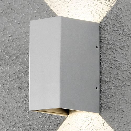 LED-Außenwandleuchte Cremona 8 cm grau