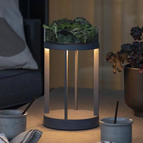 LED-Dekoleuchte Chieti USB, grau