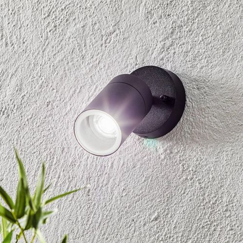 Außenwandleuchte New Modena, GU10-Spot, schwarz