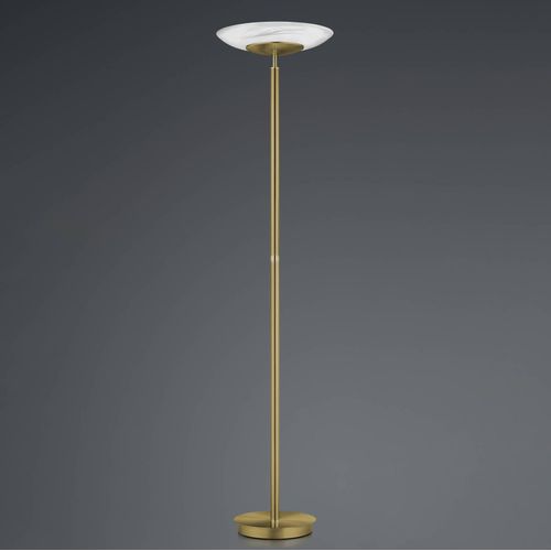 LED-Stehleuchte Findus, 1-flammig, altmessing