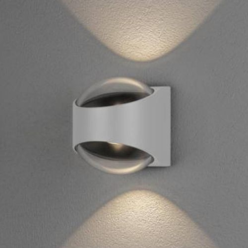 LED-Außenwandlampe Bitonto 2-flammig weiß