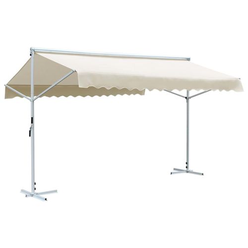 Freistehende Markise Cremefarben 4 X 3 M