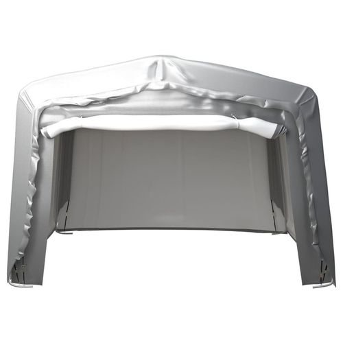 vidaXL Lagerzelt 370x370 cm Stahl Grau