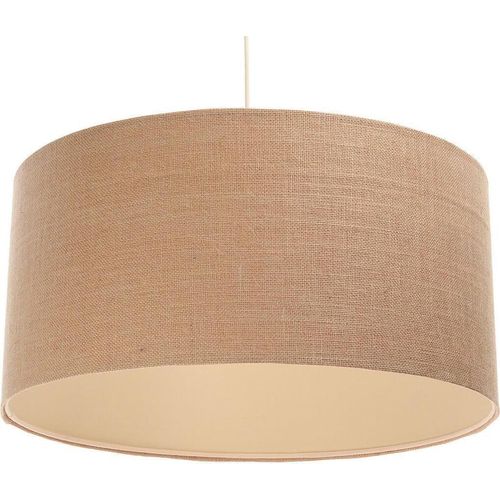 Pendelleuchte Boho rund 60 cm Juteschirm creme-beige