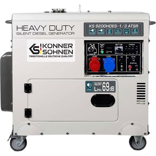 KS 9200HDES-1/3 ATSR Diesel Stromgenerator Stromerzeuger Notstromerzeuger 7.5kW