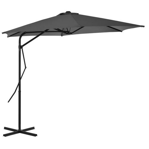 Sonnenschirm Mit Stahl-Mast 300X230 Cm Bordeaux | Farbe: Anthrazit