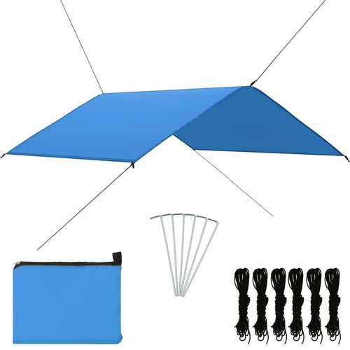 Outdoor-Tarp 3X2,85 M | Farbe: Blau | Größe: 4 x 4 m