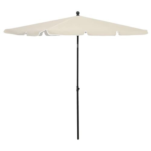 Sonnenschirm Mit Mast 210X140 Cm N | Farbe: Sandfarbe
