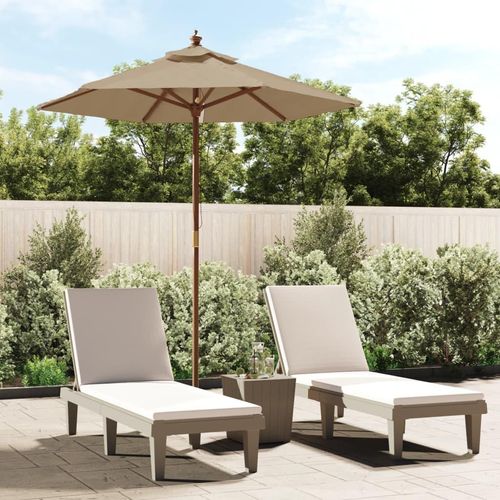Sonnenschirm Mit Holzmast N 196X231 Cm | Farbe: Taupe