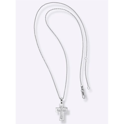 Kreuz-Anhänger LADY, silber (silber 925), Schmuckanhänger, Damen, Silber 925 (Sterlingsilber), Ketten mit Anhänger